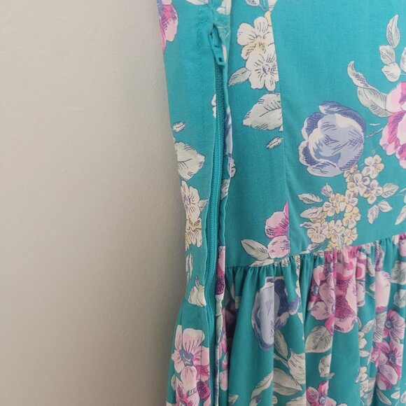 Laura Ashley Vintage 80s Floral Dress EUC size 8 - Picture 7 of 13